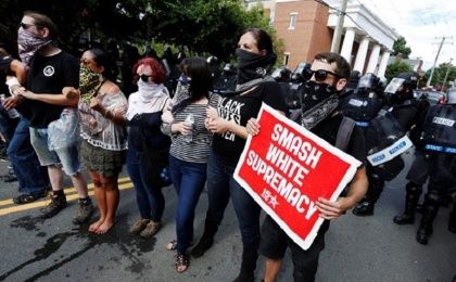 A KKK rally in Charlottesville last month was vastly outnumbered by over 1,000 anti-fascists and anti-racists.
