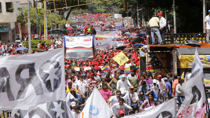 En varias ocasiones los venezolanos han marchado en contra de las acciones del Departamento de Estado.