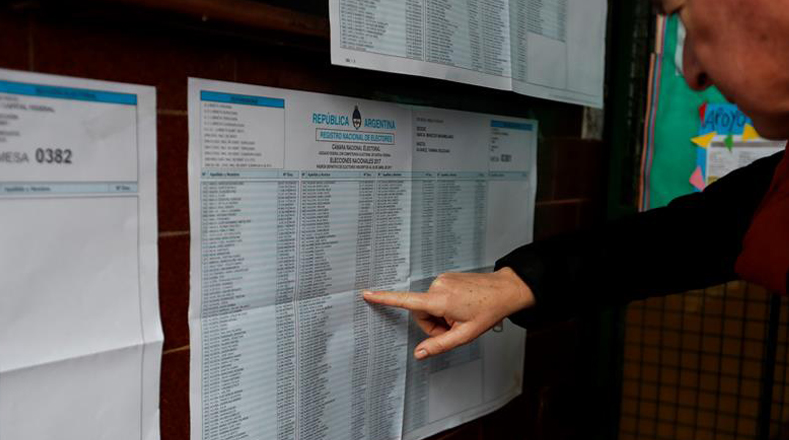 Desde las 08H00 hora local se abrieron los centros electorales para que más de 33 millones de argentinos asistieran a votar.