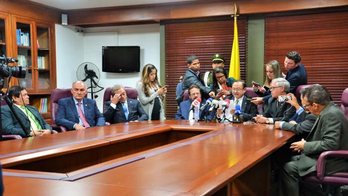 La Corte Suprema, a través del presidente de la Sala Penal de la Corte Suprema de Justicia, Eugenio Fernández, anunció las medidas tomadas contra los exmagistrados.