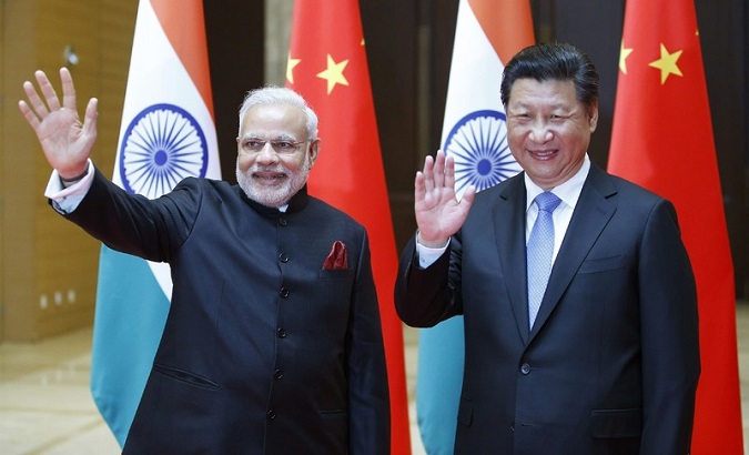 India's Prime Minister Narendra Modi and China's President Xi Jinping.