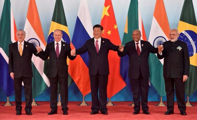 Xi (C) said, over the past decade, the Brics countries have grown their partnership is several ways.