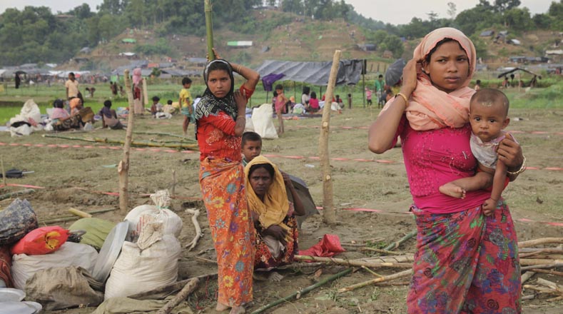 La Unicef calcula que el 80 por ciento de los refugiados rohingyas en Bangladesh son mujeres y niños.