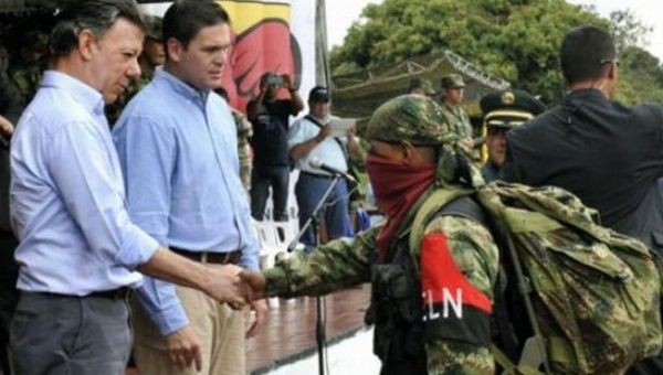 ELN y gobierno de Colombia: cese al fuego bilateral hasta 2018
