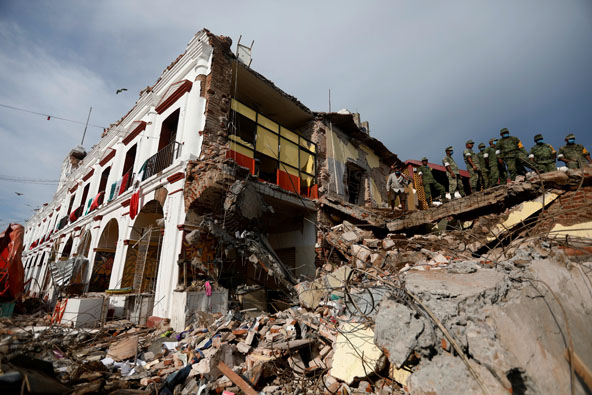 El terremoto en México de magnitud de 8,2 deja hasta el momento 58 muertos y más de 250 heridos.
