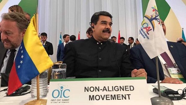 President Nicolas Maduro of Venezuela attends the Summit of the Organization for Islamic Cooperation, Sept. 10, 2017.
