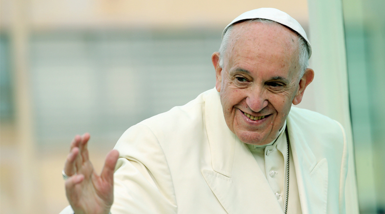 El papa Francisco llegó a la ciudad de Cartagena para su último día de visita a Colombia