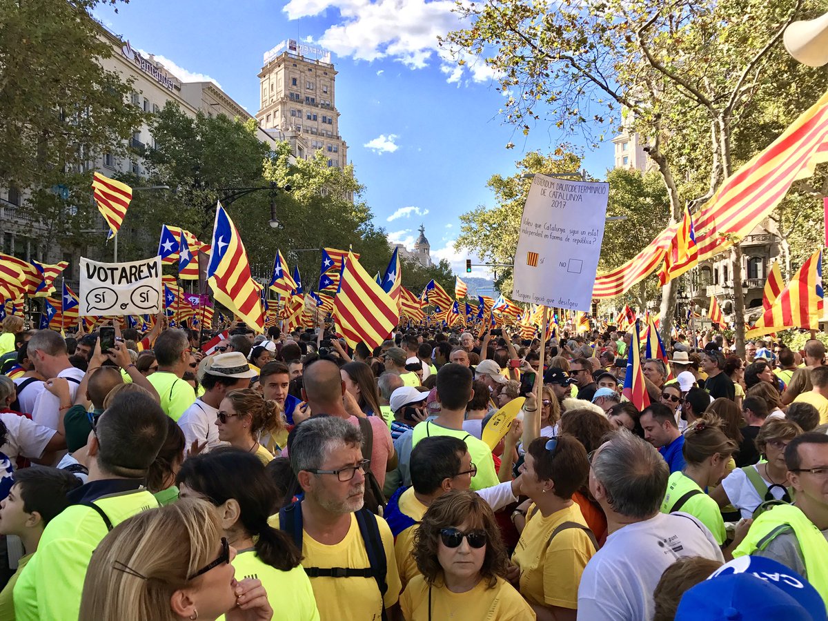 Puigdemont aseguró que el referendo de independencia catalán cuenta con todo el apoyo del pueblo.