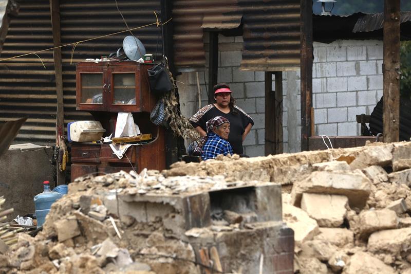 Más de mil viviendas resultaron con daños severos en varios departamentos de Guatemala.