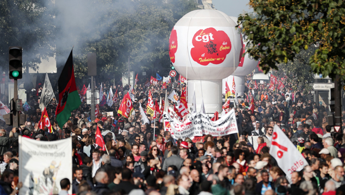 Sindicatos franceses rechazan la reforma a la Ley del Trabajo