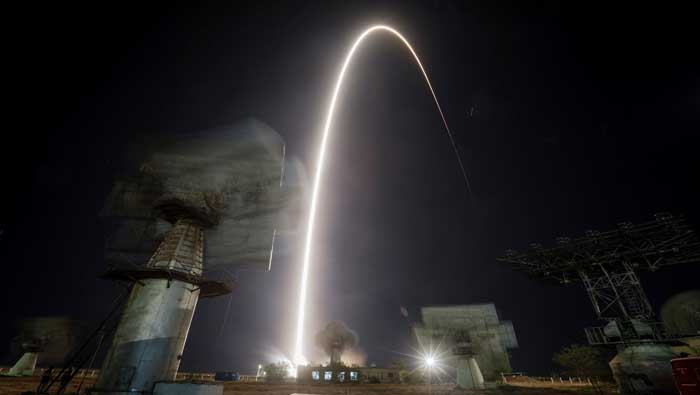La nave espacial despegó hacia la EEI desde una plataforma en Kazajistán.
