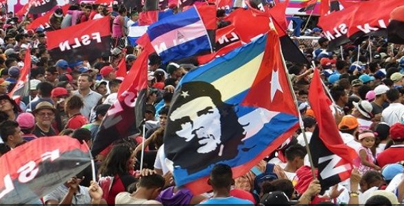Celebrations for the Sandinista Revolution anniversary in Managua, July 19, 2017.