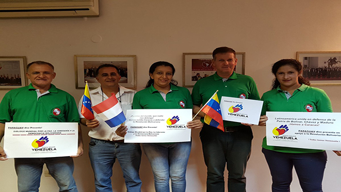 Varios movimientos sociales de los cinco continentes han manifestado su apoyo a la paz y al diálogo en Venezuela.