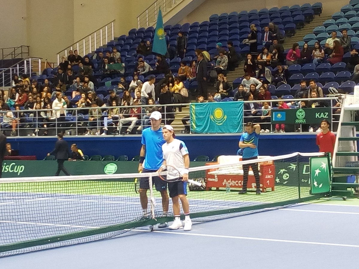 Pese a que Kukushkin obtuvo el primer punto de la Copa Davis, Schwartzman venció a Popko en el segundo encuentro.