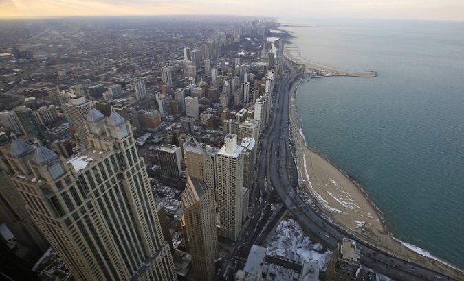 A general view of the city of Chicago, March 23, 2014.