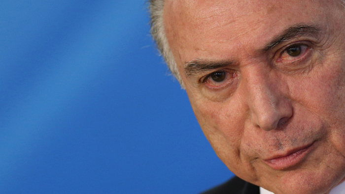 Michel Temer, presidente no electo de Brasil.