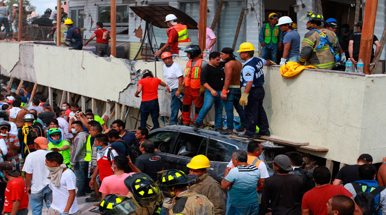 Las fotos más impactantes del terremoto de 7.1 en México