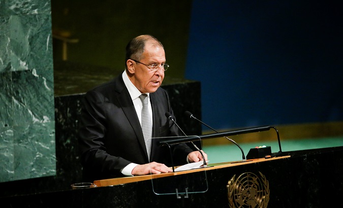 Russian Foreign Minister Sergey Lavrov addresses the 72nd United Nations General Assembly at the U.N. headquarters in New York, U.S., September 21, 2017
