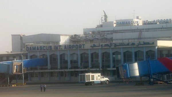Damascus International Airport, the site of reported attacks by an Israeli drone.