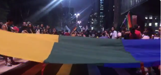Thousands joined the protest in Sao Paulo, Brazil, September 22, 2017