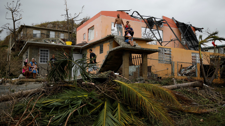 Huella del huracán María por R. Dominicana, Dominica y Puerto Rico