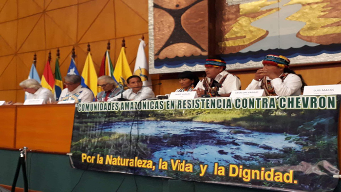 Comunidades indígenas aseguraron que su propósito es lograr que la compañía Texaco repare el daño causado en la Amazonía.
