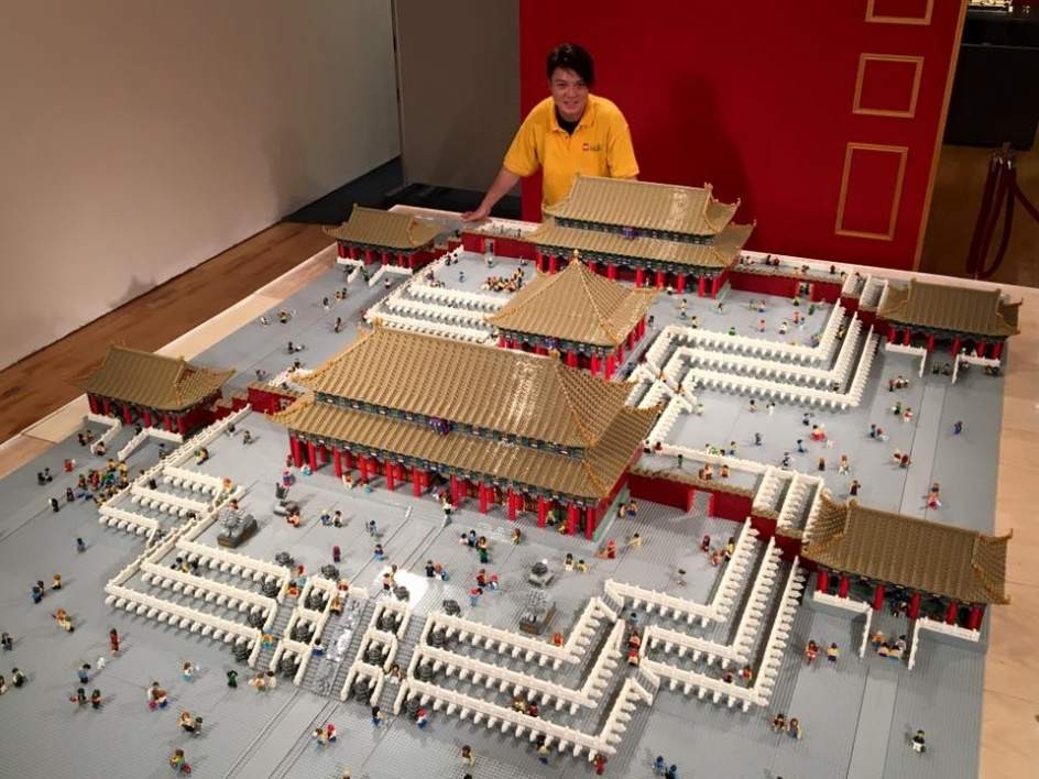 Más de 500.000 piezas de Lego fueron utilizadas para recrear a escala la Ciudad Prohibida