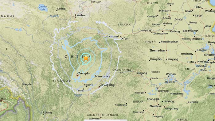 Al suroeste de China,  en Sichuan, se detectó un nuevo sismo.