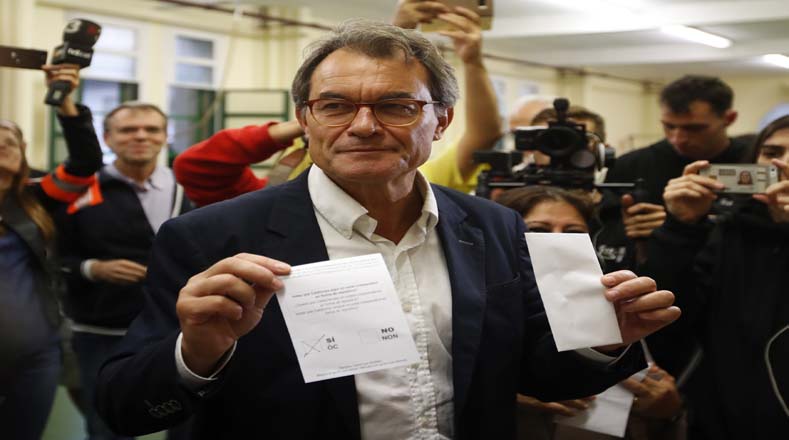 El expresidente de la Generalitat y uno de los impulsores del movimiento, Artur Mas, votó en favor de la independencia de Cataluña.