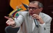 El vicepresidente de Ecuador aseguró que la solicitud del fiscal para sustituir las medidas cautelares es una "aberración jurídica".