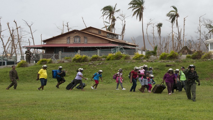 Al menos el 90 por ciento de la población de Dominica quedó afectada por el huracán.