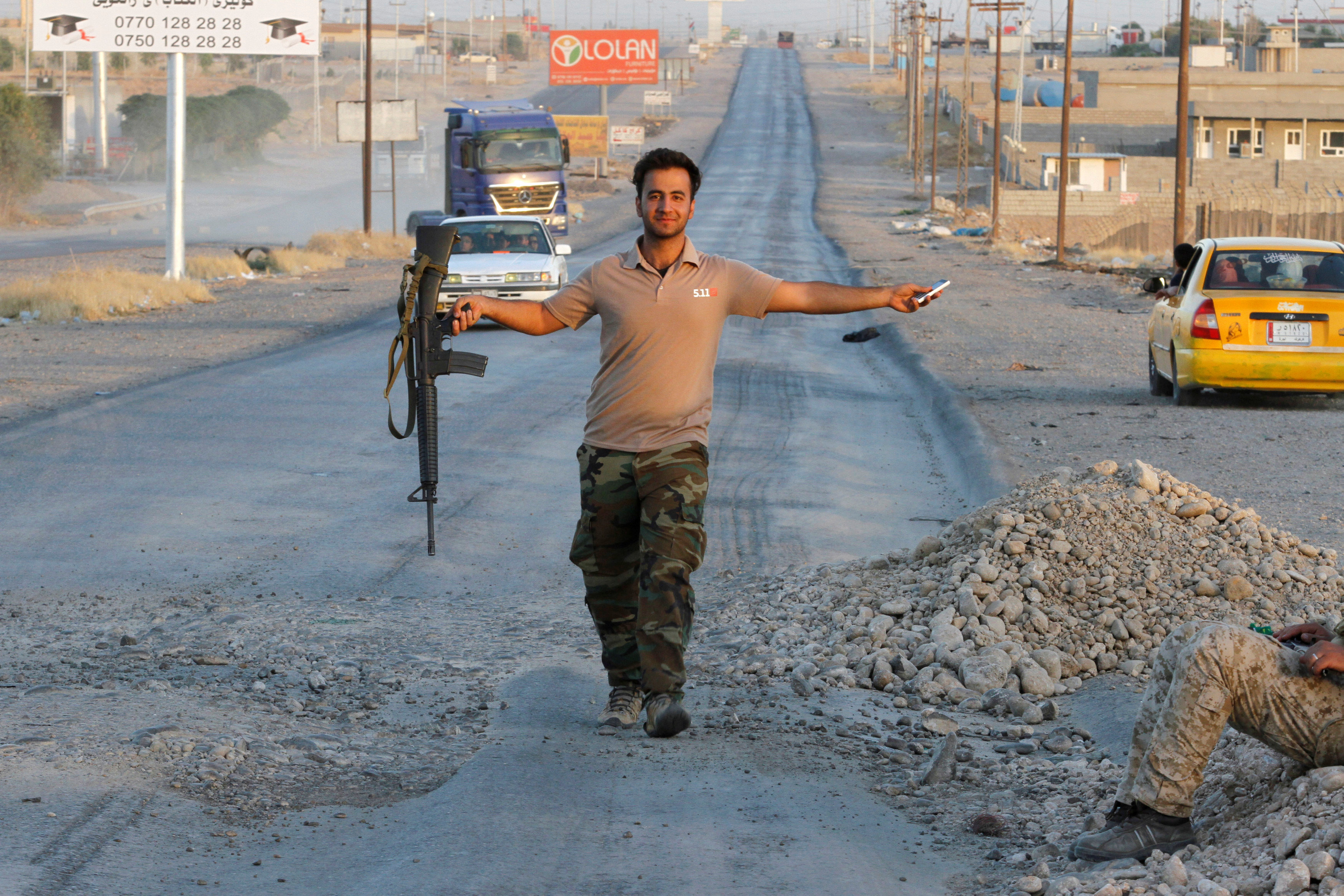 El Ejército iraquí apoyado por Estados Unidos tomó el último distrito en la provincia de Kirkuk.