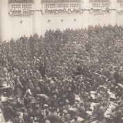 A Petrograd Soviet meeting in 1917.