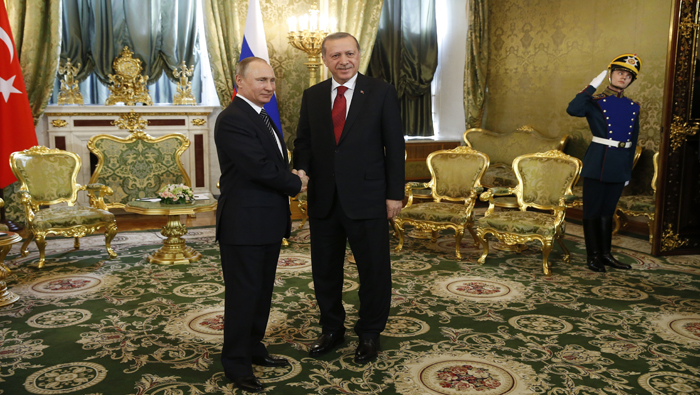 Putin (i) y Erdogan se han reunido en varias ocasiones, incluido el 10 de marzo pasado en Moscú.