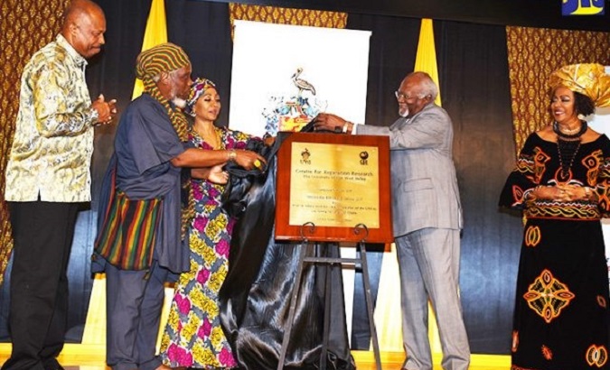 The launch of the Centre for Reparations Research (CRR) at the University of the West Indies (UWI) in Jamaica on Oct. 10 was a highly celebrated event, with the unveiling of the plaque attended onstage.