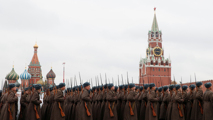 En la capital rusa (Moscú) se desarrolló la tradicional parada militar.