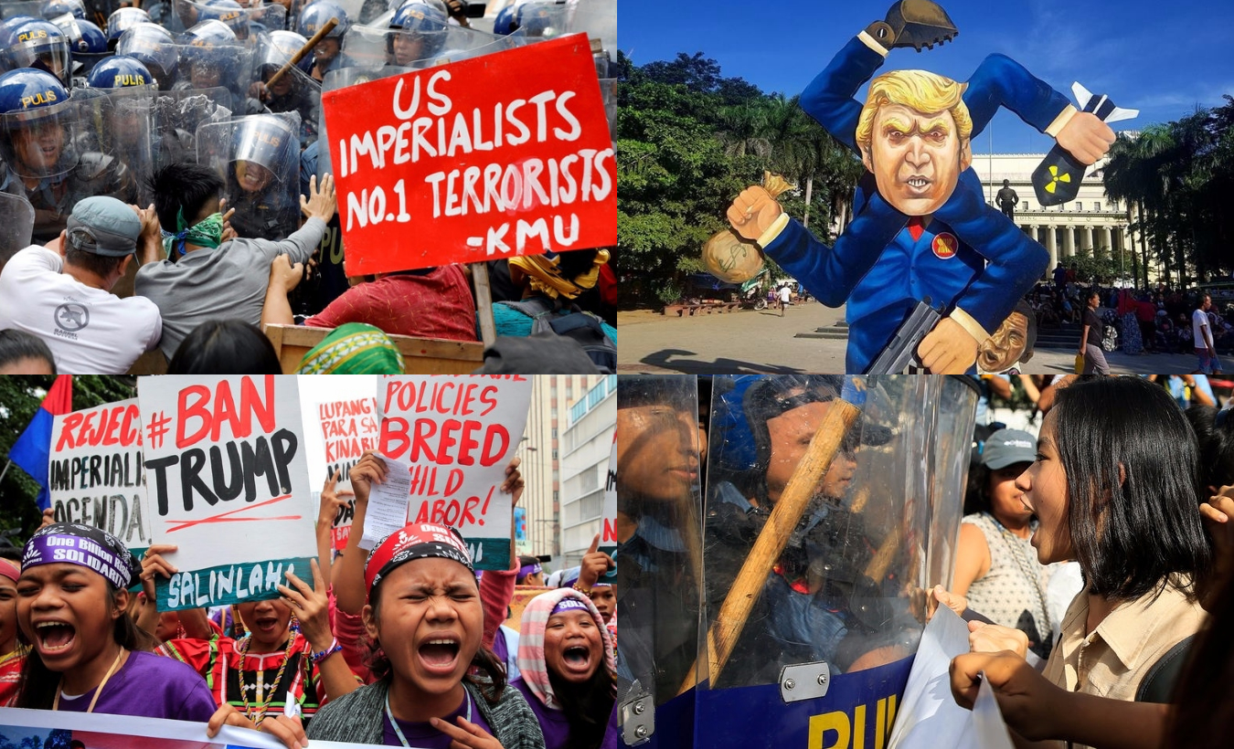 Anti-Imperialist Rallies Greet Trump Visit to ASEAN Summit