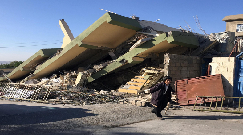 En Darbandikhan, Irak, el daño fue palpable y ahora los pobladores deberán esperar el auxilio gubernamental. 