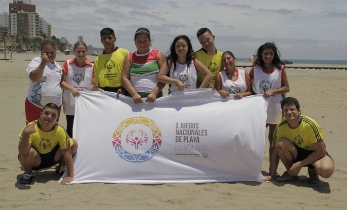 Athletes with disabilities from across Ecuador participated in the games.
