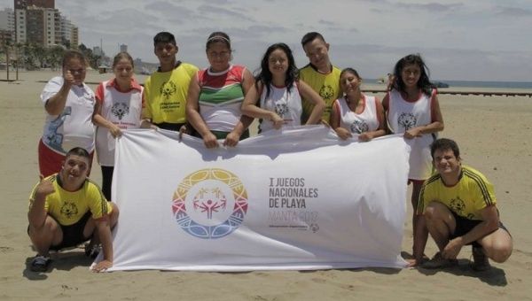 Athletes with disabilities from across Ecuador participated in the games.