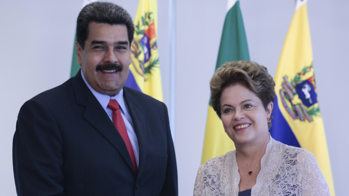La presidenta brasileña envió su saludo y un fuerte abrazo a su homólogo venezolano.