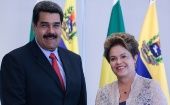 La presidenta brasileña envió su saludo y un fuerte abrazo a su homólogo venezolano.