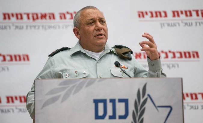 Israeli military chief of staff Gadi Eizenkot (FILE).