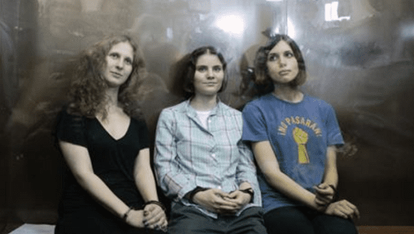 Members of the female punk band 