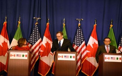 México desarrolla junto a EE.UU. y Canadá unas rondas de negociaciones referentes al TLCAN.