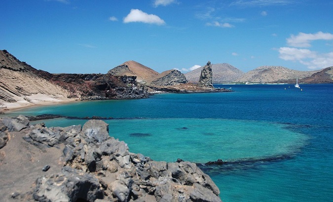 The Galapagos islands, where scientists have observed one finch species turning into another for the very first time.