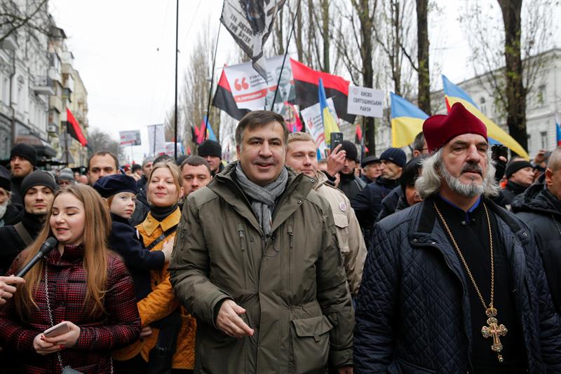 Saakashvili denunció que existe una persecución política en su contra.