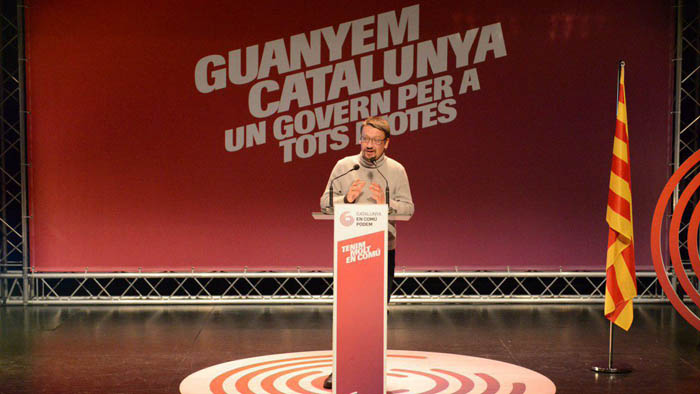 “Somos los únicos que estamos aquí para todo el pueblo de Catalunya”, aseguró el líder de CatECP, Xavier Domènech.
