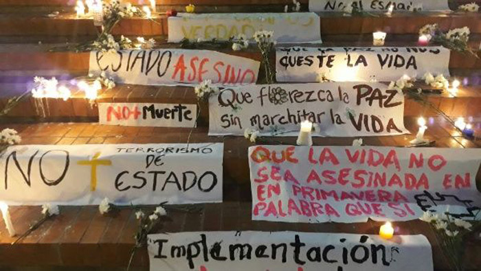 Los asesinatos de líderes sociales y campesinos en Colombia han generado varias protestas ante la falta de garantías por parte del Estado.