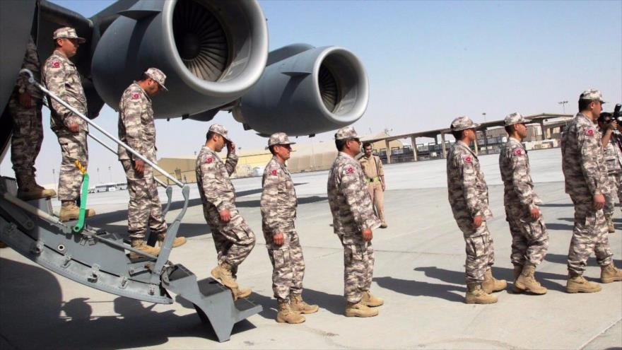 Las tropas fueron enviadas a la base aérea de Al-Udeid en el sur de Doha.